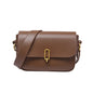 Women Minimalist Leather Crossbody Bag Adjustable Strap