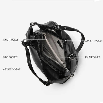 Women Leather Large Capacity Slouchy Tote Bag